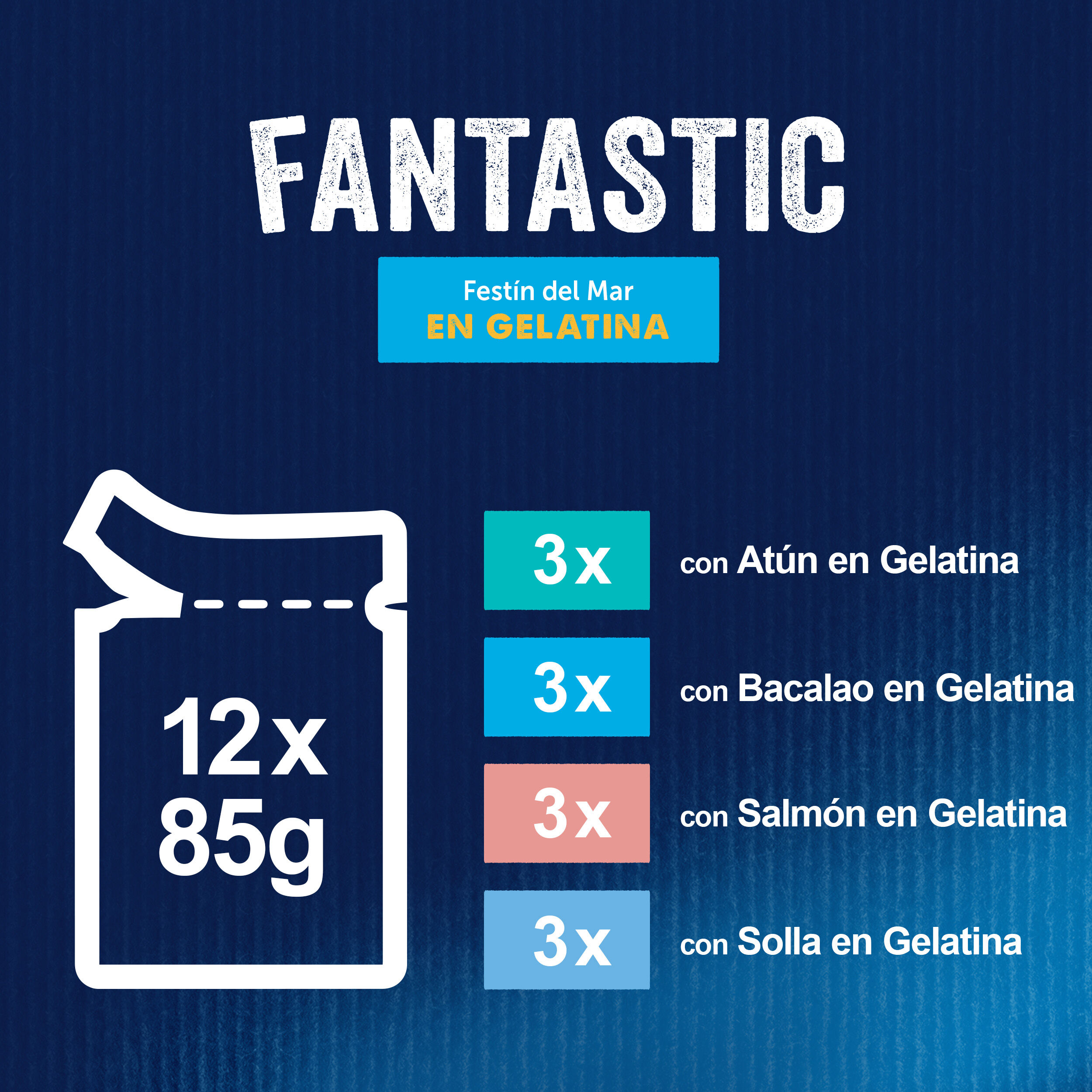 12 saquetas x 85 g Felix Fantastic Banquete do Mar saqueta em gelatina para gatos, , large Imagem n&uacute;mero 4